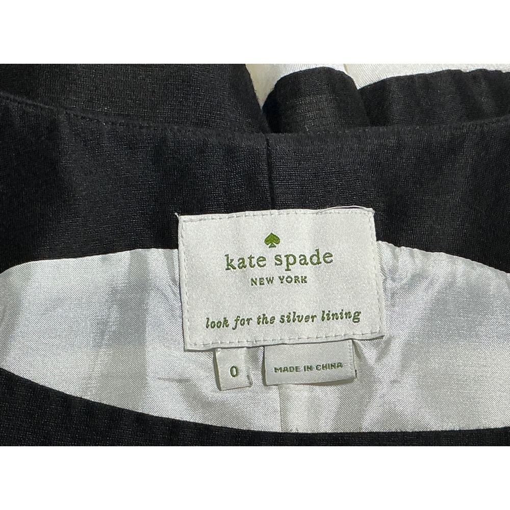 Kate Spade Gayle Fit Flare Dress size 0 Silk Blend Sleeveless Preppy Timeless - Picture 7 of 11